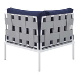 Harmony 8 - Piece Sunbrella Outdoor Patio All Mesh Sectional Sofa Set - BUILDMYPLACE