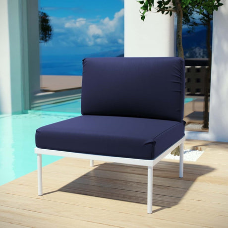 Harmony Armless Outdoor Patio Aluminum Chair - BUILDMYPLACE