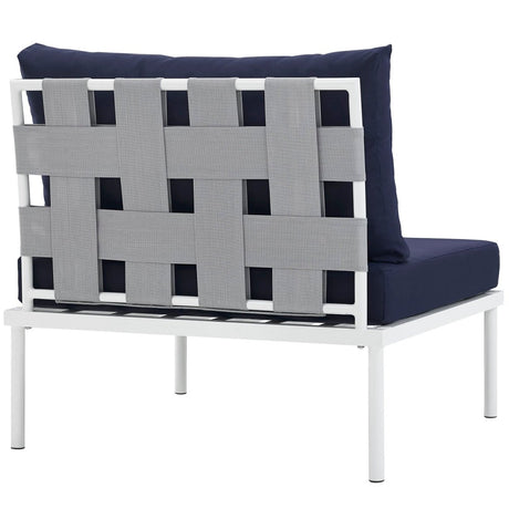 Harmony Armless Outdoor Patio Aluminum Chair - BUILDMYPLACE