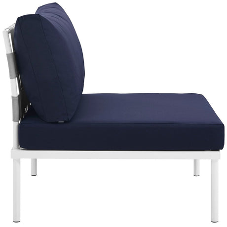 Harmony Armless Outdoor Patio Aluminum Chair - BUILDMYPLACE