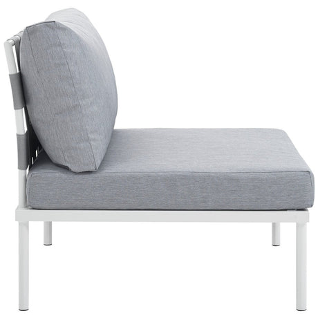 Harmony Armless Outdoor Patio Aluminum Chair - BUILDMYPLACE