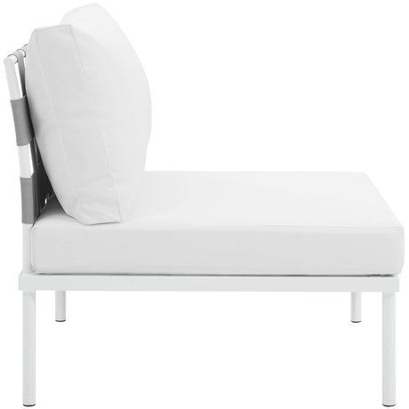 Harmony Armless Outdoor Patio Aluminum Chair - BUILDMYPLACE