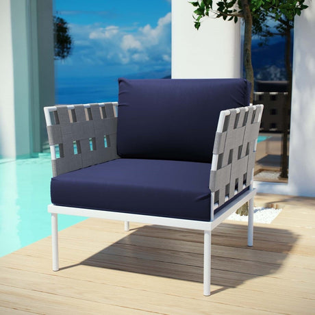 Harmony Outdoor Patio Aluminum Armchair - BUILDMYPLACE