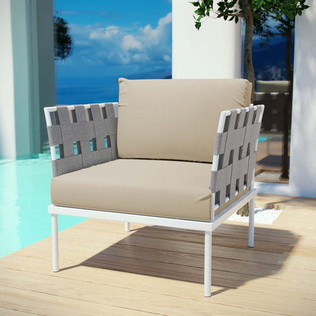 Harmony Outdoor Patio Aluminum Armchair - BUILDMYPLACE