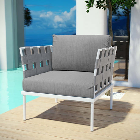 Harmony Outdoor Patio Aluminum Armchair - BUILDMYPLACE