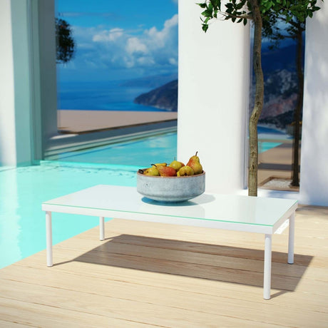 Harmony Outdoor Patio Aluminum Coffee Table - BUILDMYPLACE