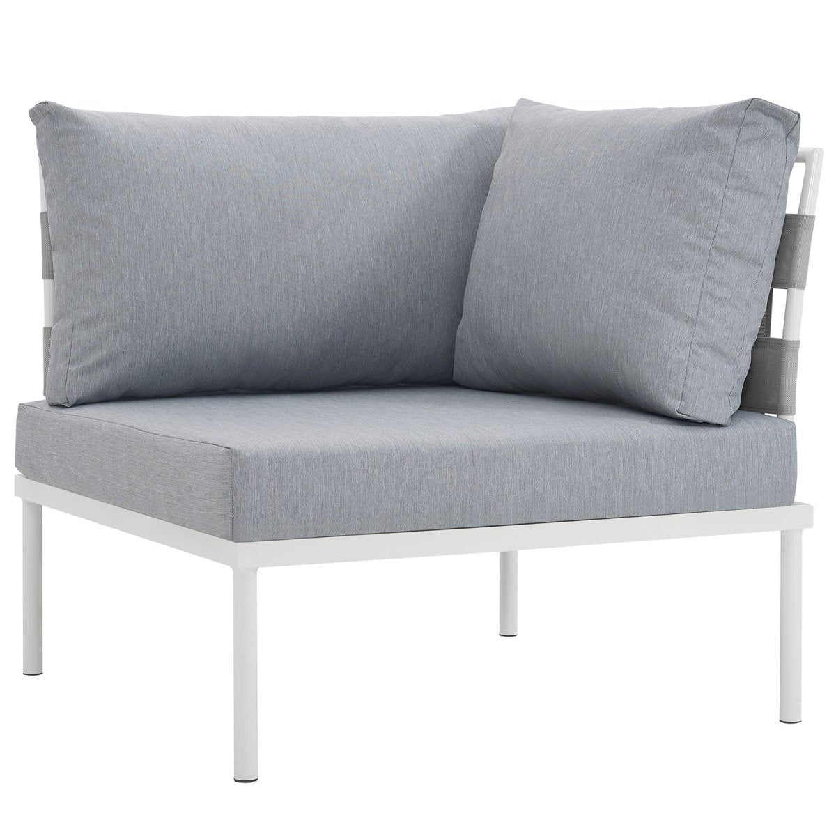Harmony Outdoor Patio Aluminum Corner Sofa - BUILDMYPLACE