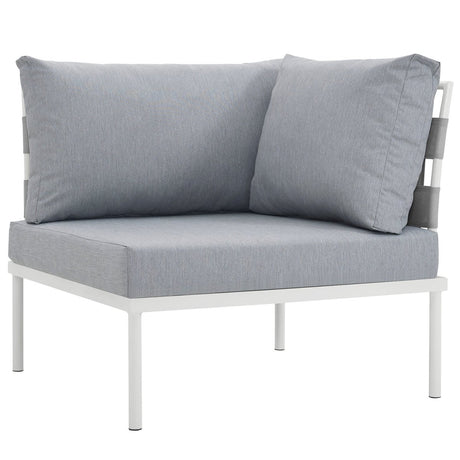 Harmony Outdoor Patio Aluminum Corner Sofa - BUILDMYPLACE