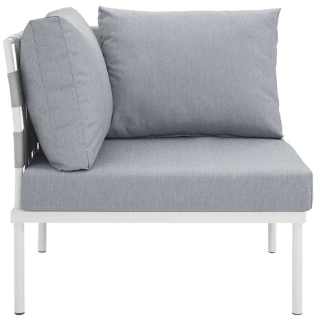 Harmony Outdoor Patio Aluminum Corner Sofa - BUILDMYPLACE