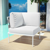 Harmony Outdoor Patio Aluminum Corner Sofa - BUILDMYPLACE