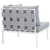 Harmony Outdoor Patio Aluminum Corner Sofa - BUILDMYPLACE