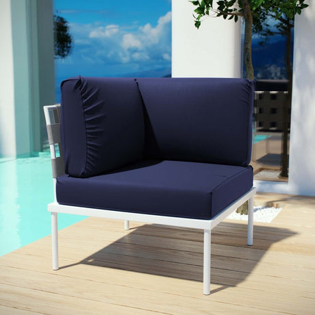 Harmony Outdoor Patio Aluminum Corner Sofa - BUILDMYPLACE