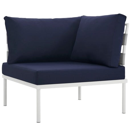 Harmony Outdoor Patio Aluminum Corner Sofa - BUILDMYPLACE
