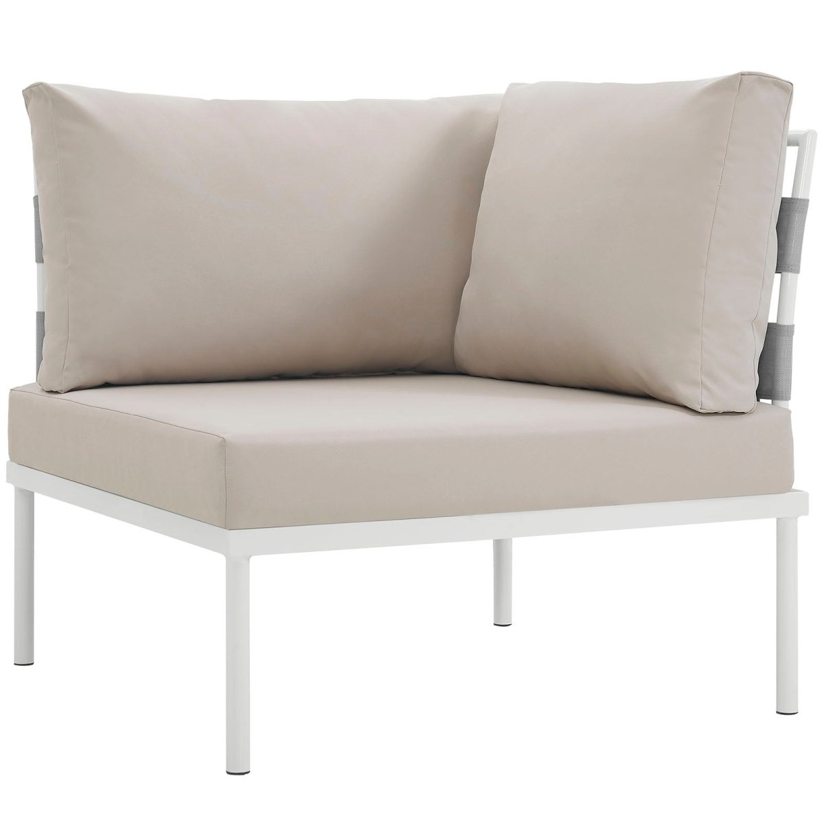 Harmony Outdoor Patio Aluminum Corner Sofa - BUILDMYPLACE