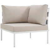 Harmony Outdoor Patio Aluminum Corner Sofa - BUILDMYPLACE