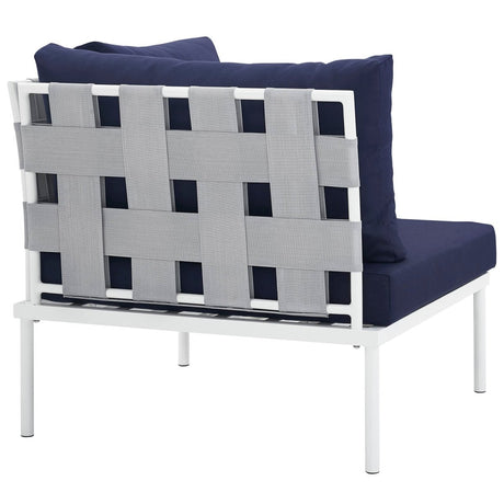 Harmony Outdoor Patio Aluminum Corner Sofa - BUILDMYPLACE