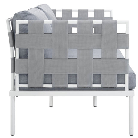 Harmony Outdoor Patio Aluminum Loveseat - BUILDMYPLACE