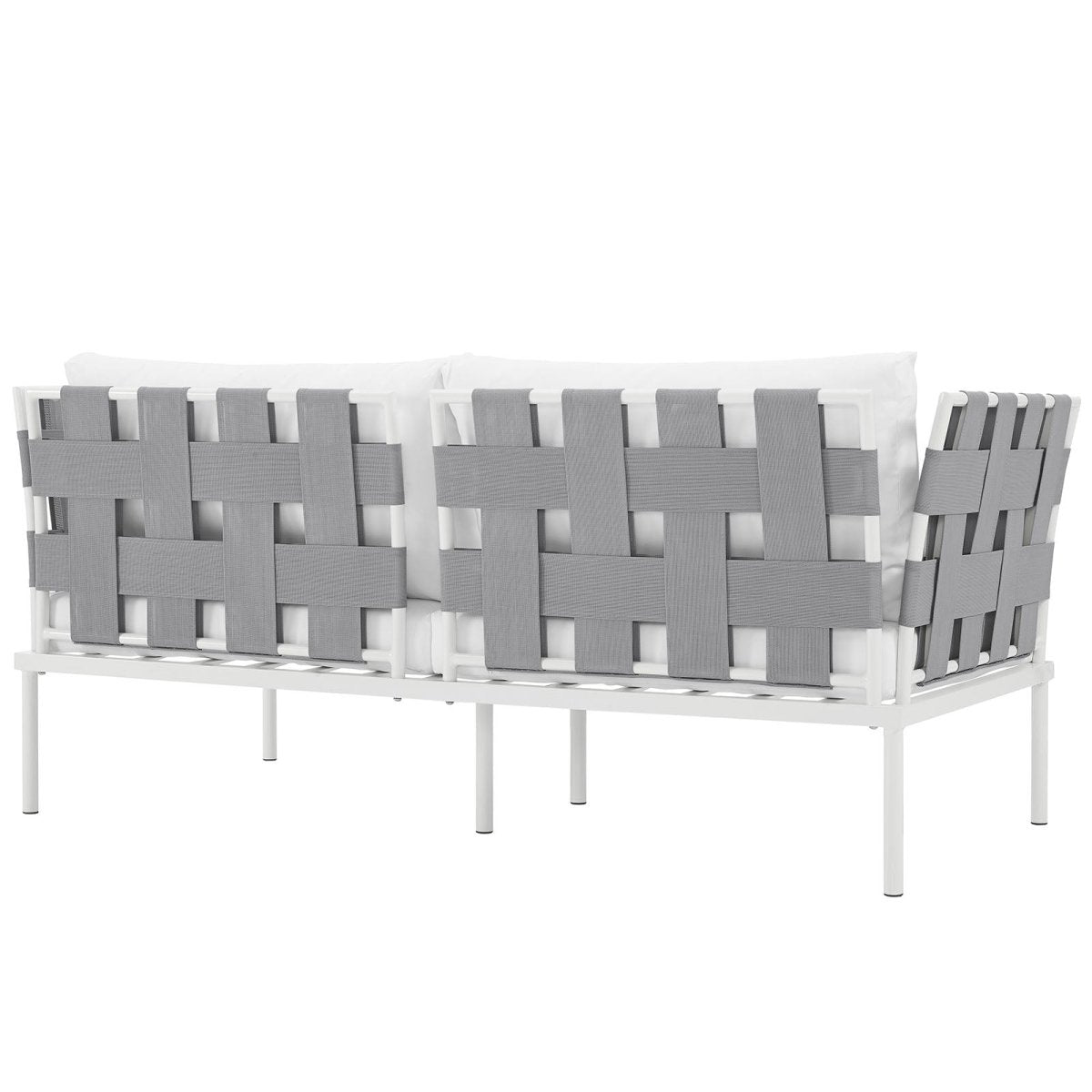 Harmony Outdoor Patio Aluminum Loveseat - BUILDMYPLACE