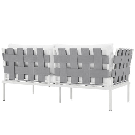 Harmony Outdoor Patio Aluminum Loveseat - BUILDMYPLACE