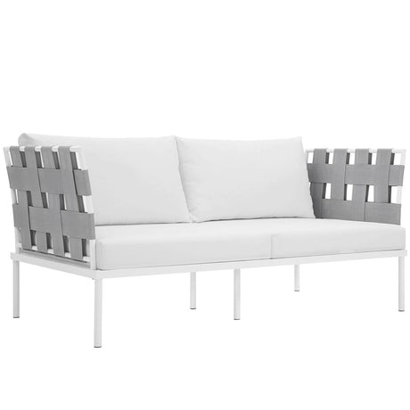 Harmony Outdoor Patio Aluminum Loveseat - BUILDMYPLACE