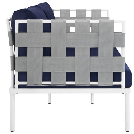 Harmony Outdoor Patio Aluminum Loveseat - BUILDMYPLACE