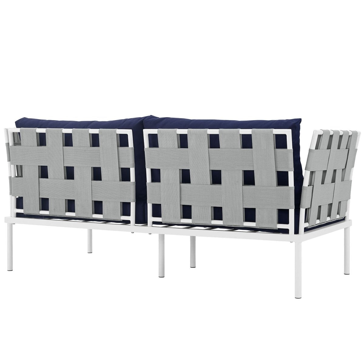 Harmony Outdoor Patio Aluminum Loveseat - BUILDMYPLACE
