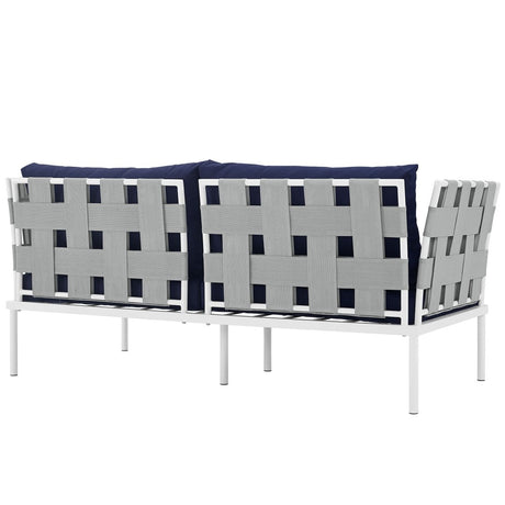 Harmony Outdoor Patio Aluminum Loveseat - BUILDMYPLACE