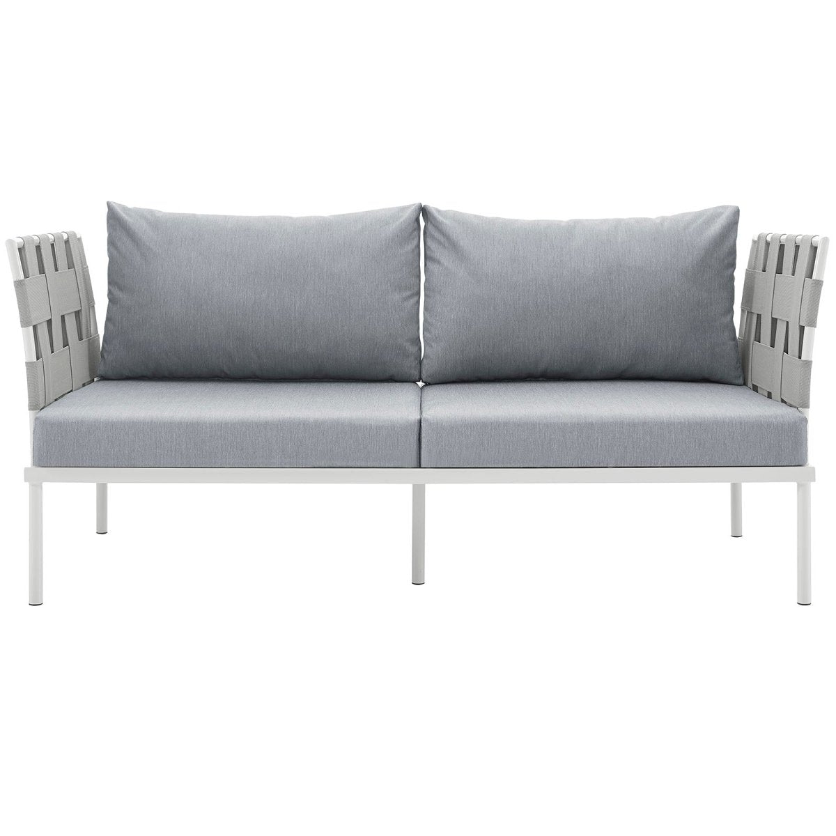Harmony Outdoor Patio Aluminum Loveseat - BUILDMYPLACE