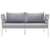 Harmony Outdoor Patio Aluminum Loveseat - BUILDMYPLACE
