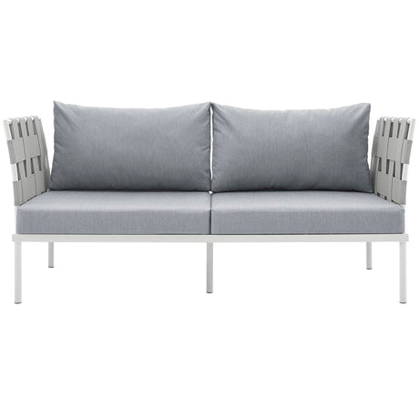 Harmony Outdoor Patio Aluminum Loveseat - BUILDMYPLACE