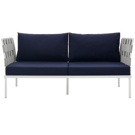 Harmony Outdoor Patio Aluminum Loveseat - BUILDMYPLACE