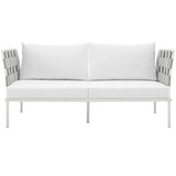 Harmony Outdoor Patio Aluminum Loveseat - BUILDMYPLACE