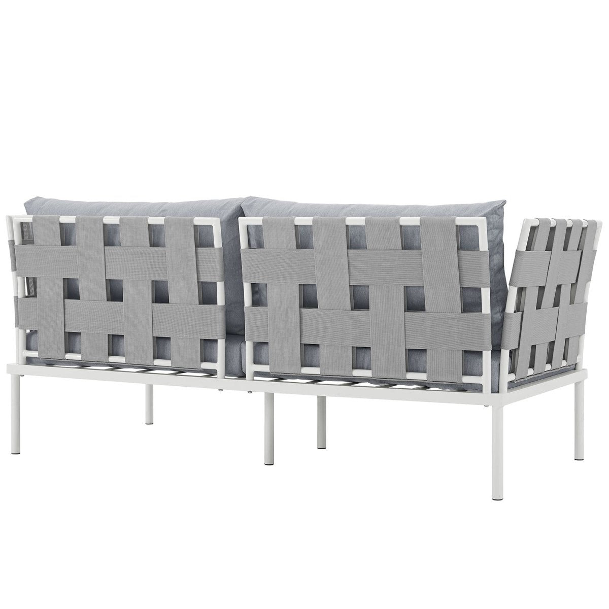 Harmony Outdoor Patio Aluminum Loveseat - BUILDMYPLACE