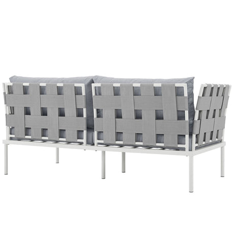 Harmony Outdoor Patio Aluminum Loveseat - BUILDMYPLACE