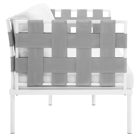 Harmony Outdoor Patio Aluminum Loveseat - BUILDMYPLACE