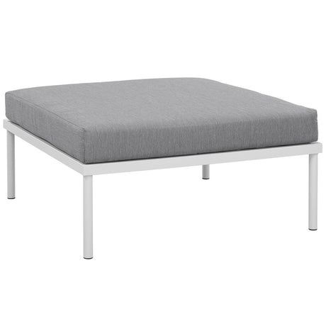 Harmony Outdoor Patio Aluminum Ottoman - BUILDMYPLACE