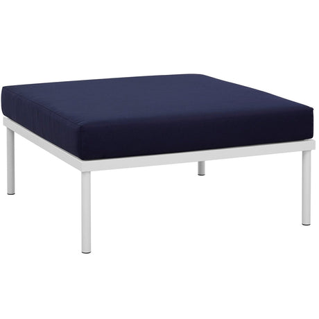 Harmony Outdoor Patio Aluminum Ottoman - BUILDMYPLACE