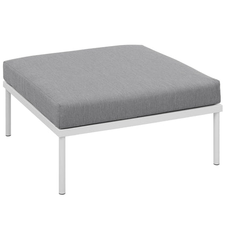Harmony Outdoor Patio Aluminum Ottoman - BUILDMYPLACE
