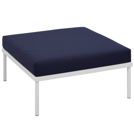 Harmony Outdoor Patio Aluminum Ottoman - BUILDMYPLACE