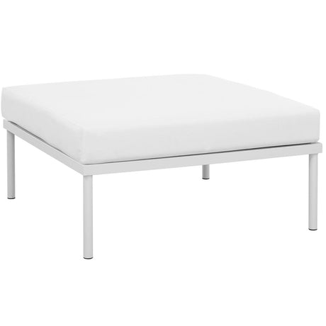 Harmony Outdoor Patio Aluminum Ottoman - BUILDMYPLACE