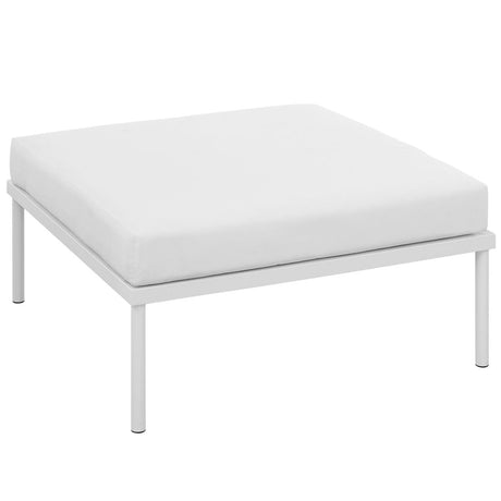Harmony Outdoor Patio Aluminum Ottoman - BUILDMYPLACE
