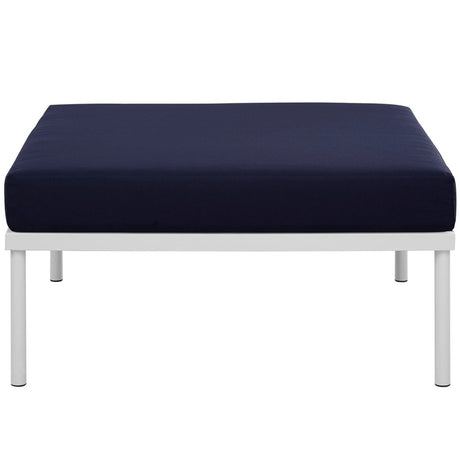 Harmony Outdoor Patio Aluminum Ottoman - BUILDMYPLACE