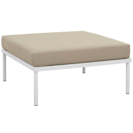 Harmony Outdoor Patio Aluminum Ottoman - BUILDMYPLACE