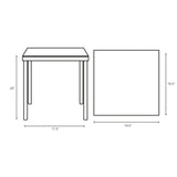Harmony Outdoor Patio Aluminum Side Table - BUILDMYPLACE