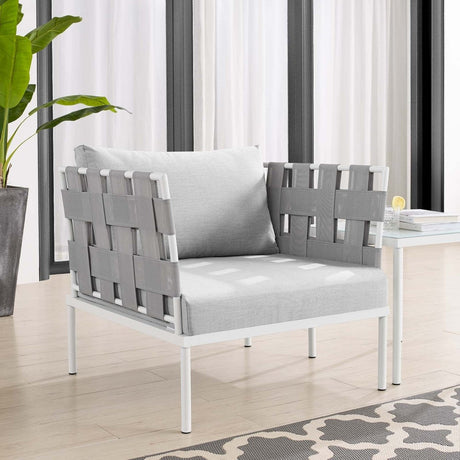 Harmony Sunbrella Outdoor Patio Aluminum Armchair - BUILDMYPLACE