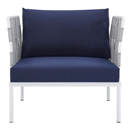 Harmony Sunbrella Outdoor Patio Aluminum Armchair - BUILDMYPLACE