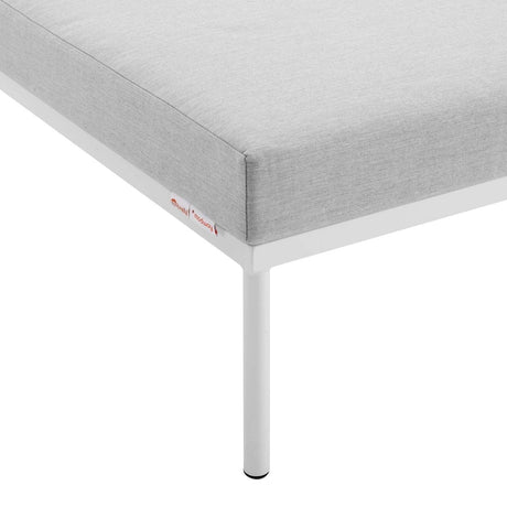 Harmony Sunbrella Outdoor Patio Aluminum Armless Chair - BUILDMYPLACE