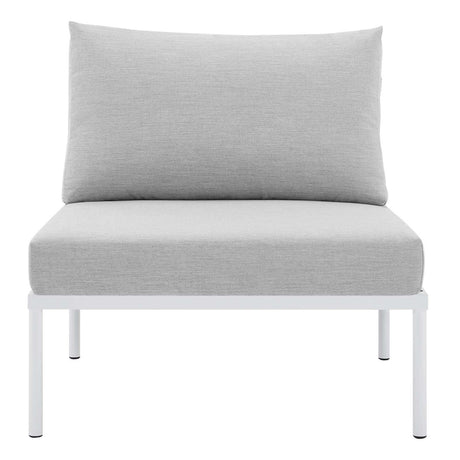 Harmony Sunbrella Outdoor Patio Aluminum Armless Chair - BUILDMYPLACE