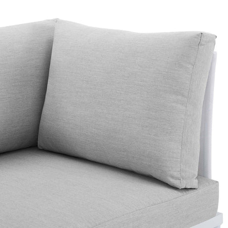 Harmony Sunbrella Outdoor Patio Aluminum Loveseat - BUILDMYPLACE