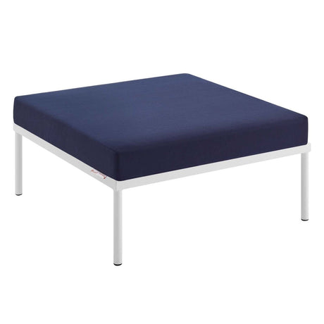 Harmony Sunbrella Outdoor Patio Aluminum Ottoman - BUILDMYPLACE